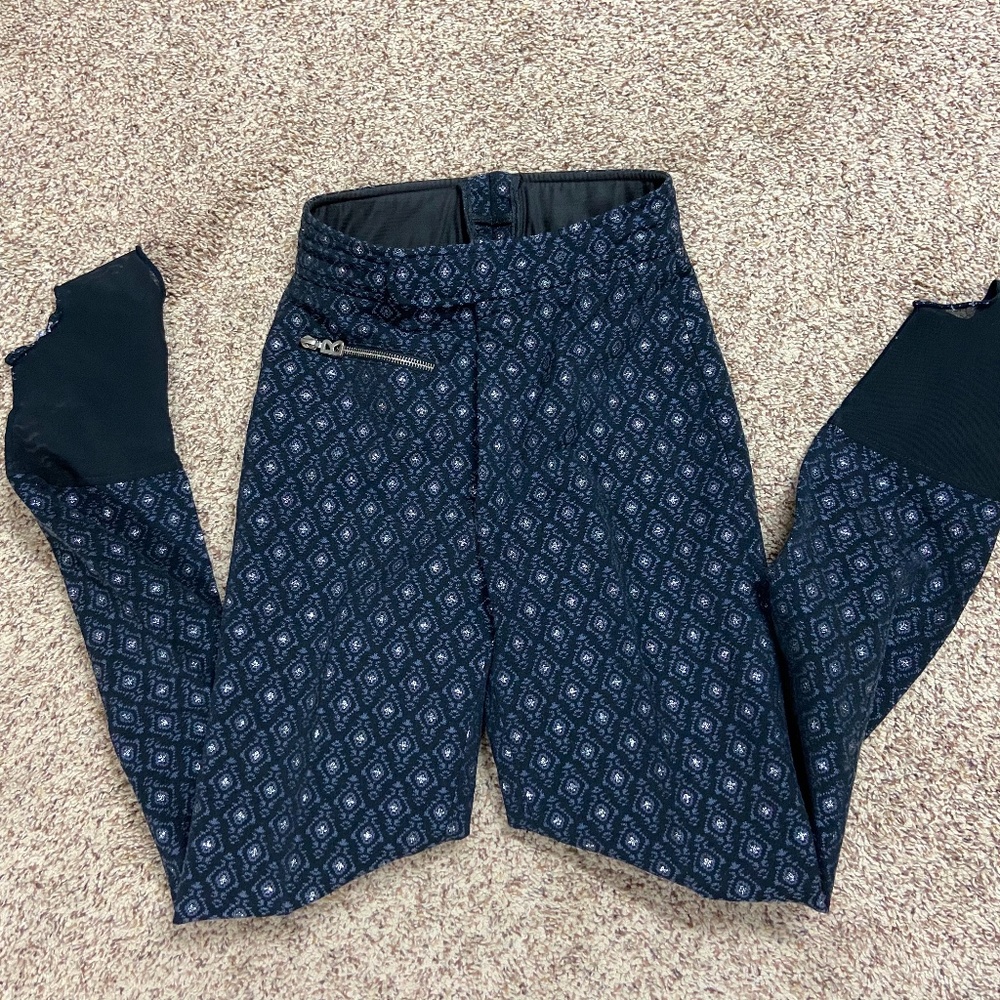 Bogner ski pants Navy, Black & Silver sz 6